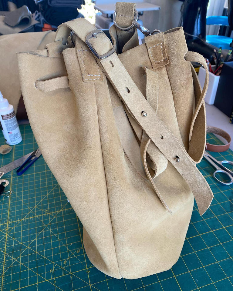 suede shoulder bag